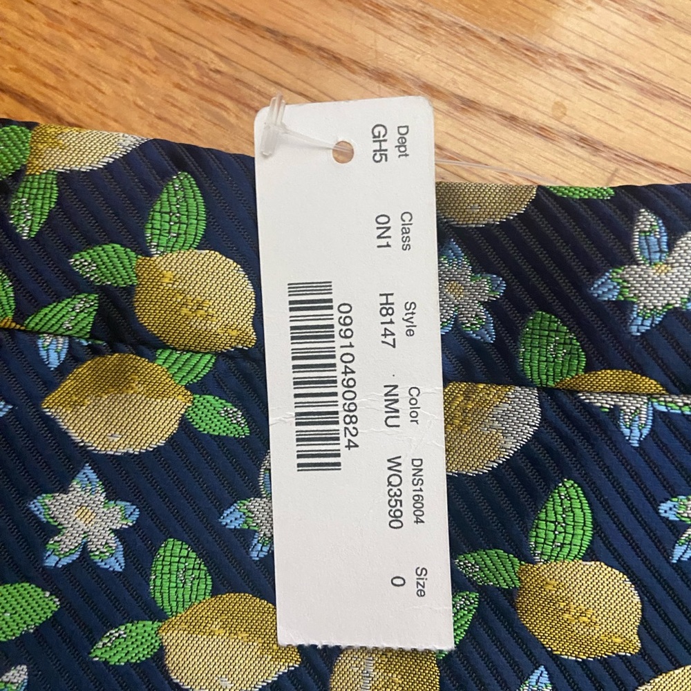 NWT J. CREW Lemon Jacquard Ruffle Hem Skirt - Picture 7 of 12